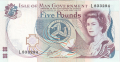 Isle Of Man 5 Pounds, from 1991